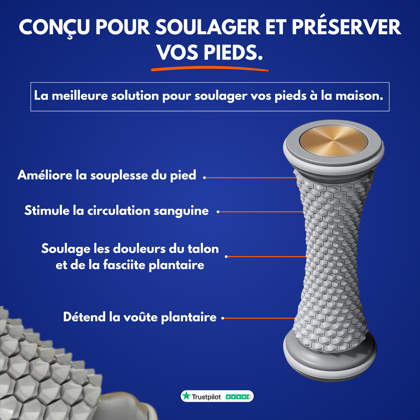 OrthoRelax – Rouleau de soulagement plantaire