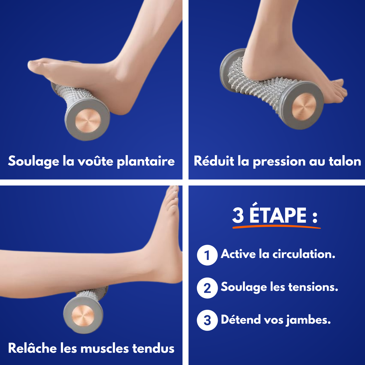OrthoRelax – Rouleau de soulagement plantaire